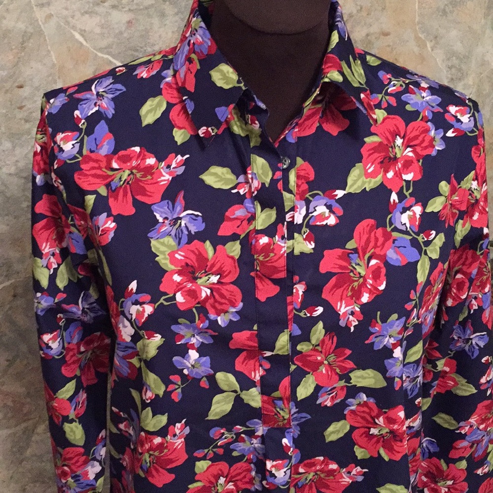 Lands end shirt top blouse tunic - Picture 3 of 8
